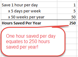 time saving excel