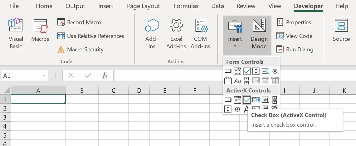 vba-insert-checkbox - Automate Excel