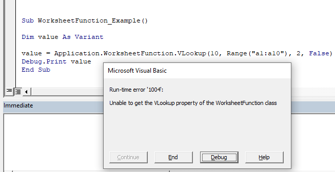 Use Worksheet Functions in a Macro - VBA Code Examples