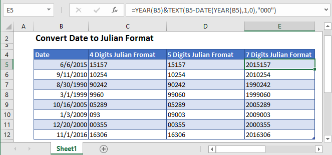 Convert Date to Julian Format in Excel & Google Sheets ...